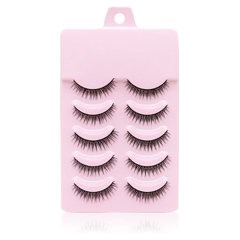 Natural Short Cross False Eyelashes - Avera