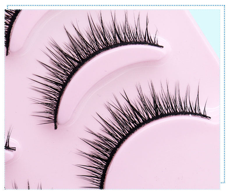 Natural Short Cross False Eyelashes - Avera