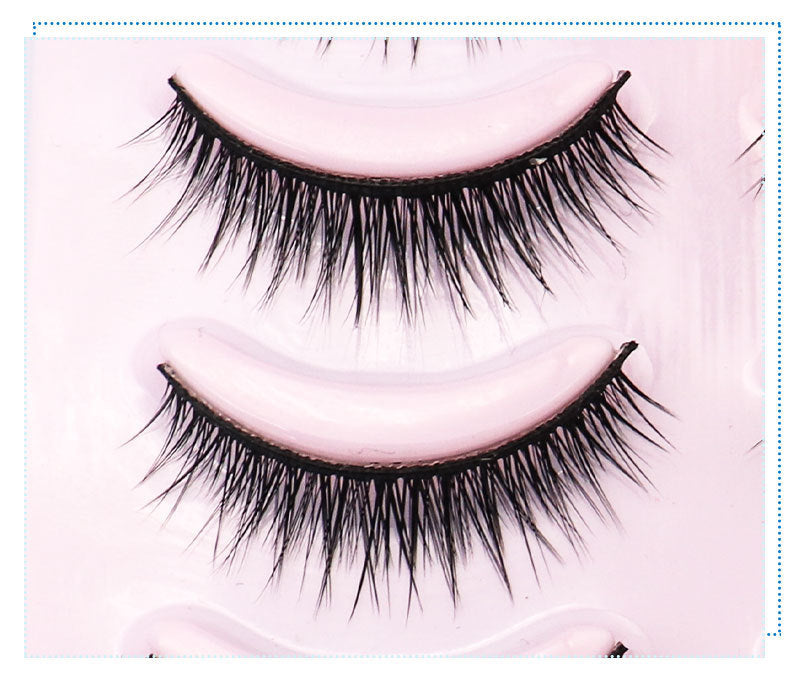 Natural Short Cross False Eyelashes - Avera