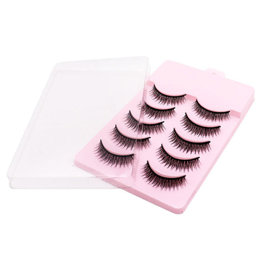 Natural Short Cross False Eyelashes - Avera