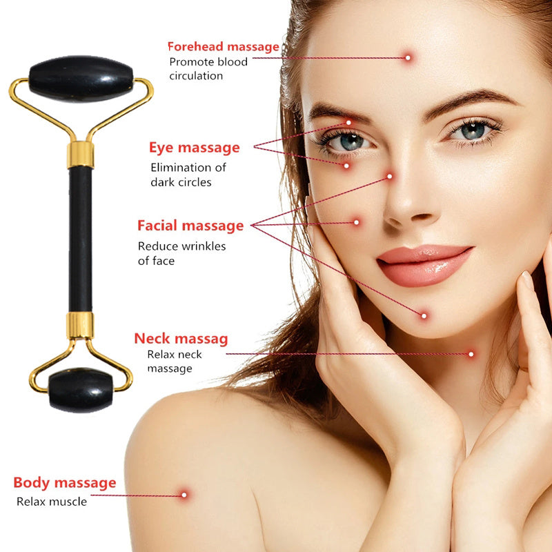 Beauty Face Care Massage Jade Device - Avera