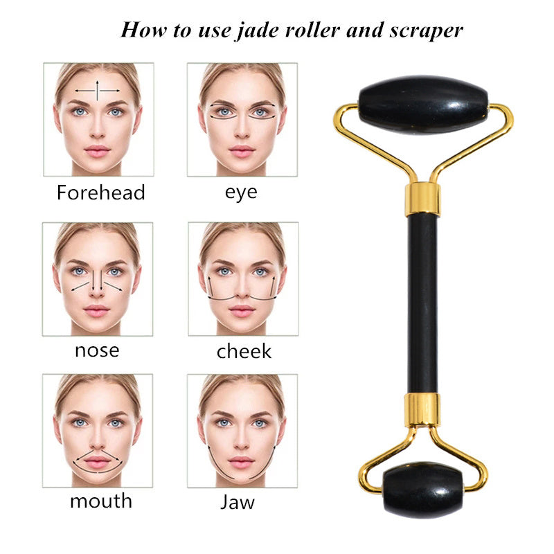 Beauty Face Care Massage Jade Device - Avera