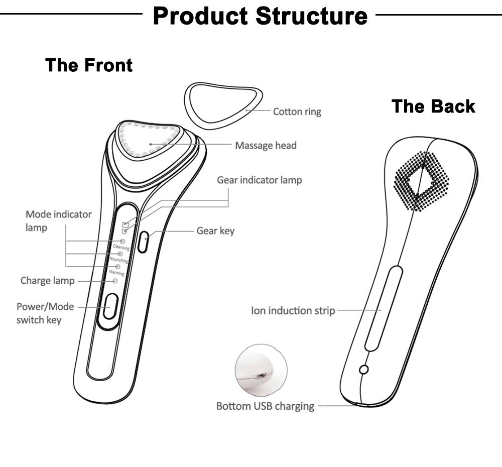 Electric Ultrasonic Facial Beauty Device - Avera