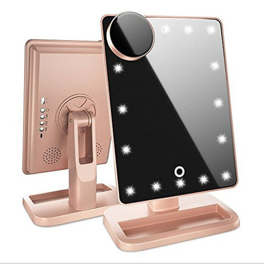 Touch Screen Makeup Mirror With 20 LED Light